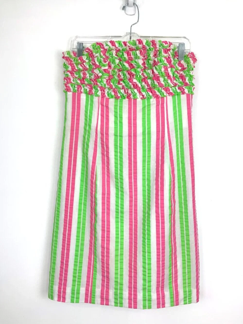 Lilly Pulitzer Franco Cotton Strapless Mini Dress Summer Vacation Sz 8 - Picture 10 of 16